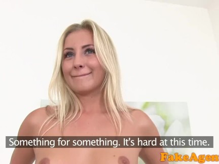 FakeAgent Hot skinny model in red panties gets fucked by her agent