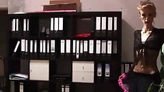 Lovely anorexic secretary