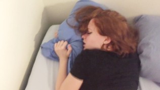 Tight teen gets creampied by big dick.