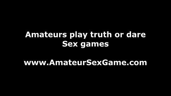 Amateur lesbians lick party game pussy