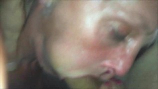 Skinny Blonde MILF Gets a Facial