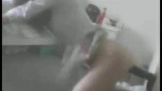 Skinny Girl Takes a Big 12 Inch Dildo Doggy Style