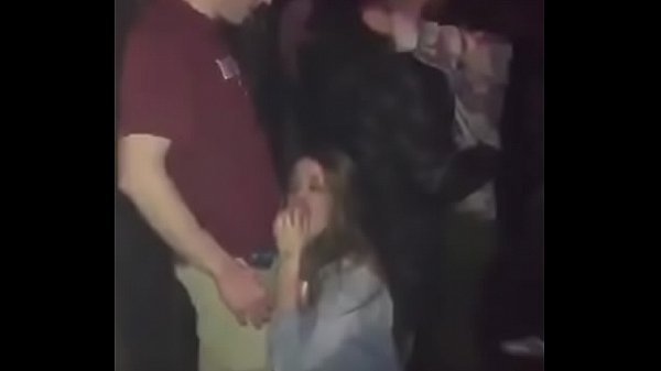 slut sucks cock at party