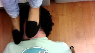 Face trampling , stomping and slapping with flats. Femdom