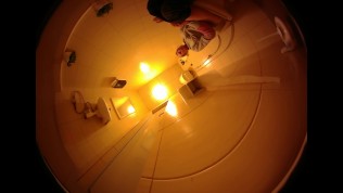 Female urination in the guest toilet – Voyeur Style