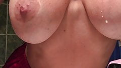 I pour from my mouth over my chest