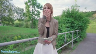 Public Agent Skinny Babe Ariela Donovan Fucked Doggystyle Outside