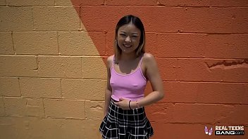 real teens sexy petite asian gets big white dick