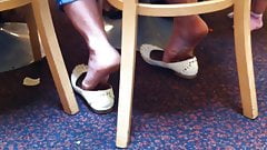 Arab Girl Flats Shoeplay & Dipping