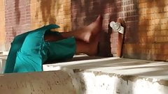 Arabic te en feet With sexy flat sandals