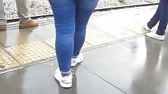 big flat ass in jeans