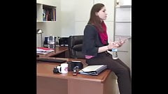 Catholic school teacher dangling flats