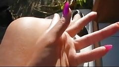 Ebony Dangling Flats