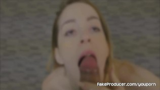 FakeProducer Casting Skinny Blonde Blowjob Audition