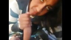 Indian UK university girl sucks my cock in student flat