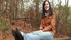 Kat barefoot tickle, removing ballet flats and socks