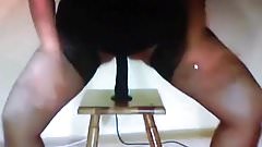 My mother on webcam in her flat