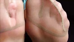 Nylonfeet and Flats very close up