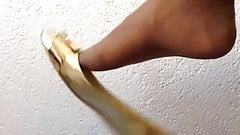 nylons flats foot play