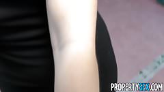 PropertySex – Spanish babe fucks American at flat showing