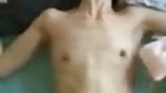 Skinny Thai with flat tits