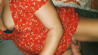 Totally caught by husband at the end of this video, his wife was a amazing fuck