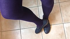 Ballet Flats with Pantyhose 1