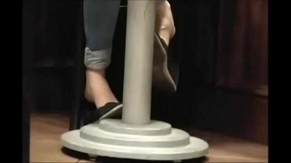 Candid girl dangle near a pole-wish I could be that pole.