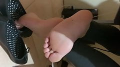 Flats shoeplay Marta Black Flats Day 2 Part 3 1080p