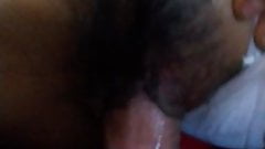 More Flat & Fuzzy Asian with Panties Aside, Real Amateur