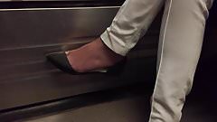 Pointy see through flats