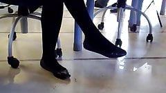 shoeplay flats on library