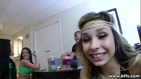 BFFs – Teen junkies on a threesome sex party