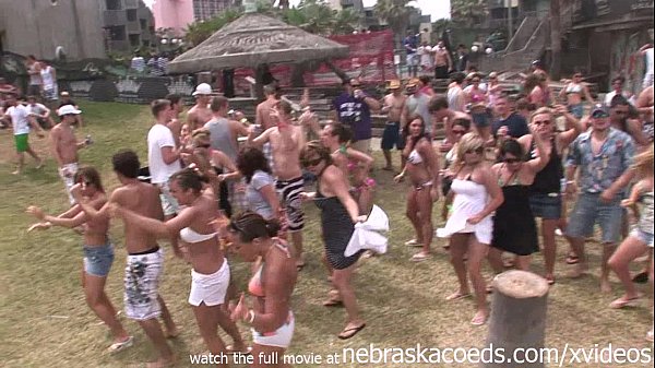partying with their titties out on south padre beach