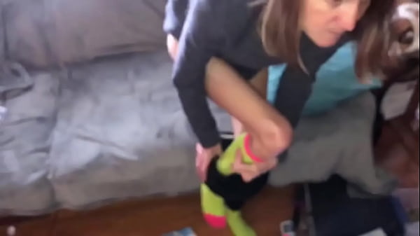 Skinny wife with hairy pussy anal quickie creampie