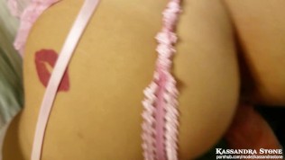 Ex GF in heels & stockings takes cumshot doggystyle FACIAL