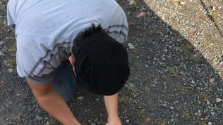 Girl pantyhose and black socks white shoes foot fetish