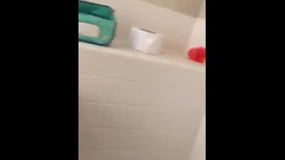 hot tatted and pierced college teen gets fucked in dorm bathroom