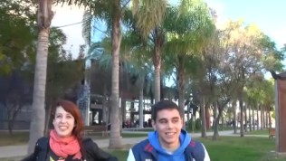 Lylian finds a college dude and brings him to her place to fuck