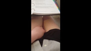 Saras Adventures 5.1 – Studying once again with full bladder and damp panties