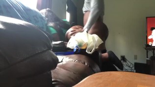 Ebony college girl fucked before class