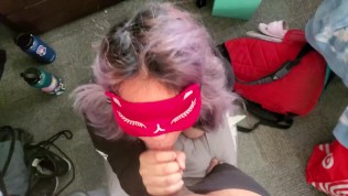 EGIRL SUCKS COCK AND SWALLOWS CUM