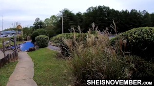 Innocent School Girl Spread Ebony Pussy On Bridge For Pervert Older Boy