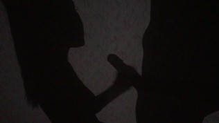 Schoolgirl sucks at the teacher for a grade (Shadow blowjob @BestShadow)